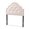 Baxton Studio Cora Light Pink Velvet Upholstered Twin Size Headboard 154-9317 - alternate 1